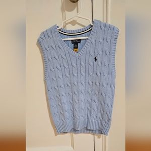 Ralph Lauren Boys Blue Sweater Vest Size 5